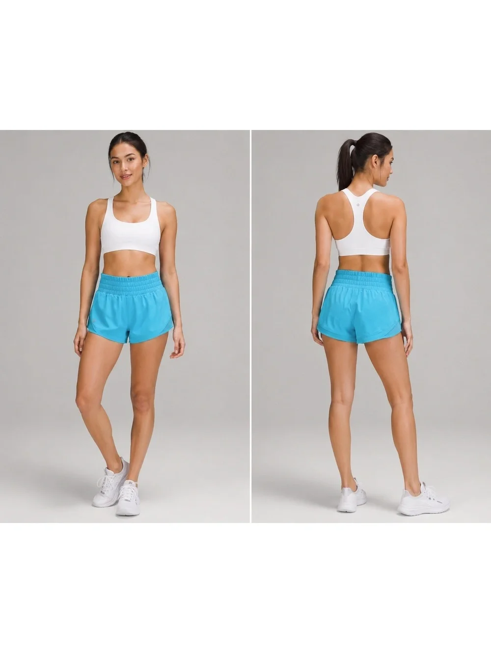 Lululemon Speed Up Shorts Size 0 Blue Lined Athletic Running Workout